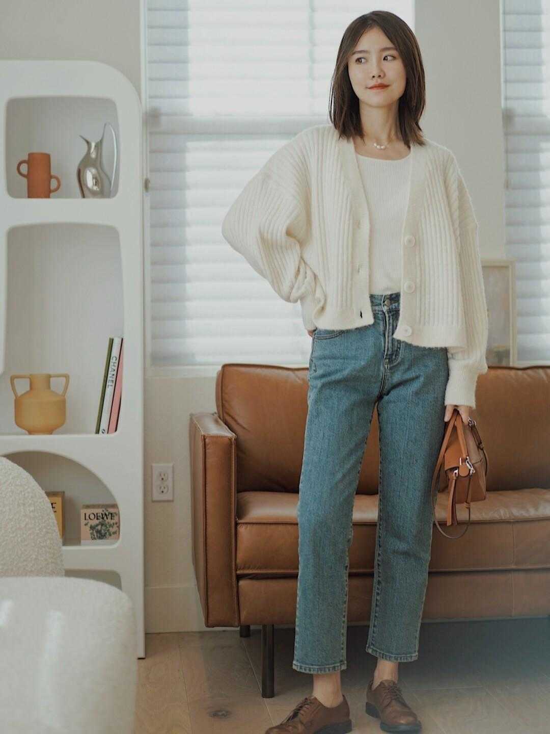 毛衣 30+的女人常备这几条裤子,搭配上针织开衫或者毛衣,百搭又高级