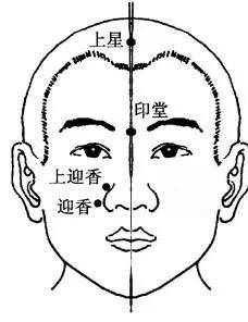 鼻通穴:又称上迎香,位于鼻翼软骨与鼻甲交界处.