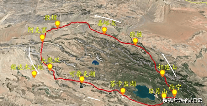 青甘大环线全程2700公里，逆时针游玩线路可以避开人流游玩