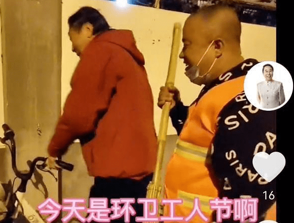 冯巩|冯巩不愧是老艺术家，大早上为环卫工人送早餐，态度亲和接地气