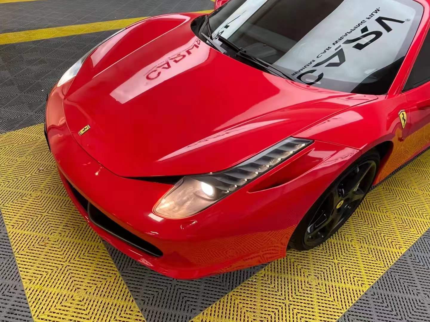 法拉利458卡孚carv改色膜pet法拉利红_搜狐汽车_搜狐网