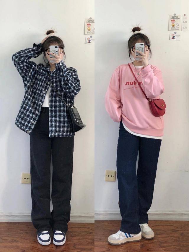 小个子 秋天，掌握这18套休闲系穿法，显高还很舒适，小个子也能穿