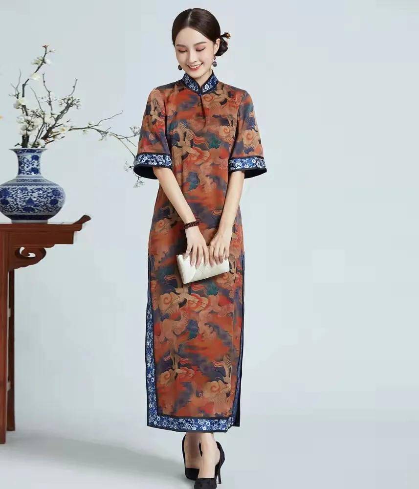 腰部 奥黛旗袍，经典复古中国风，让古今相结合融合搭配尽显风华绝代！