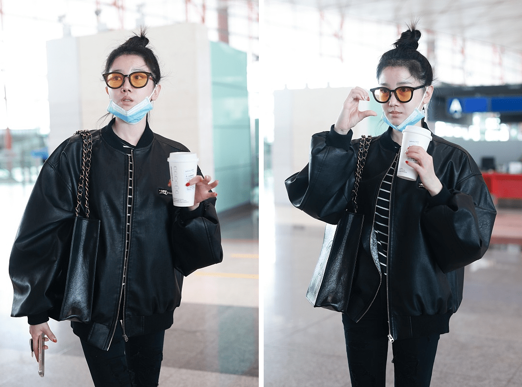 美眉 陈小纭素颜好清纯，穿紧身裤秀“清瘦身材”，配上丸子头更甜了