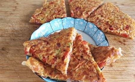 披萨|1个西红柿半个洋葱，教你8分钟搞定早餐饼，比披萨好吃，孩子都爱