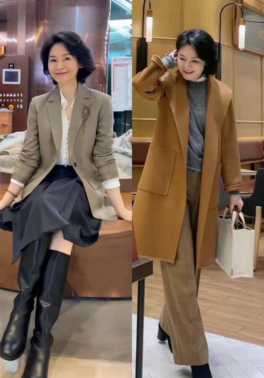 灰白色 懂穿的50、60岁女人，已经不穿运动鞋！今秋流行“脚踝靴”更时髦