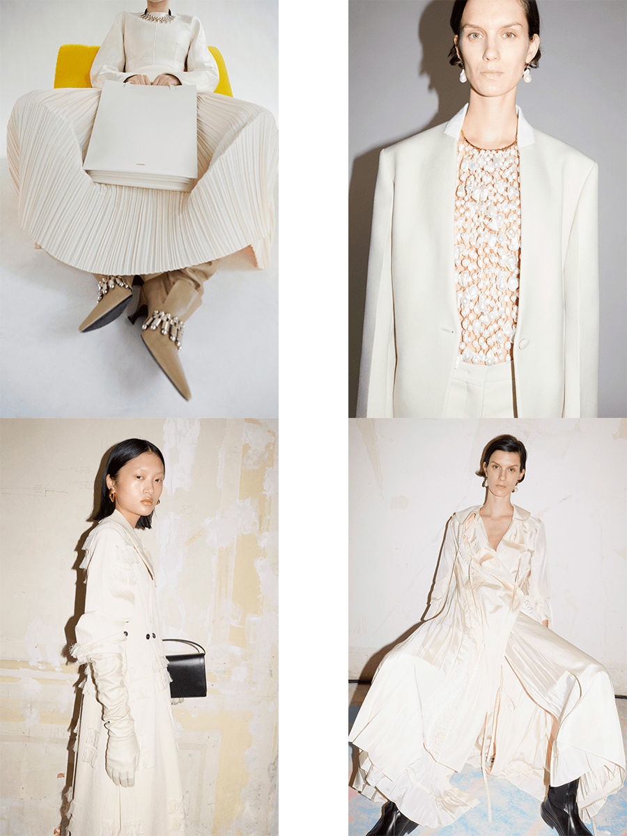 颜色 Jil Sander 2021秋冬，不安的元素更为有趣，拥抱戏剧性时尚