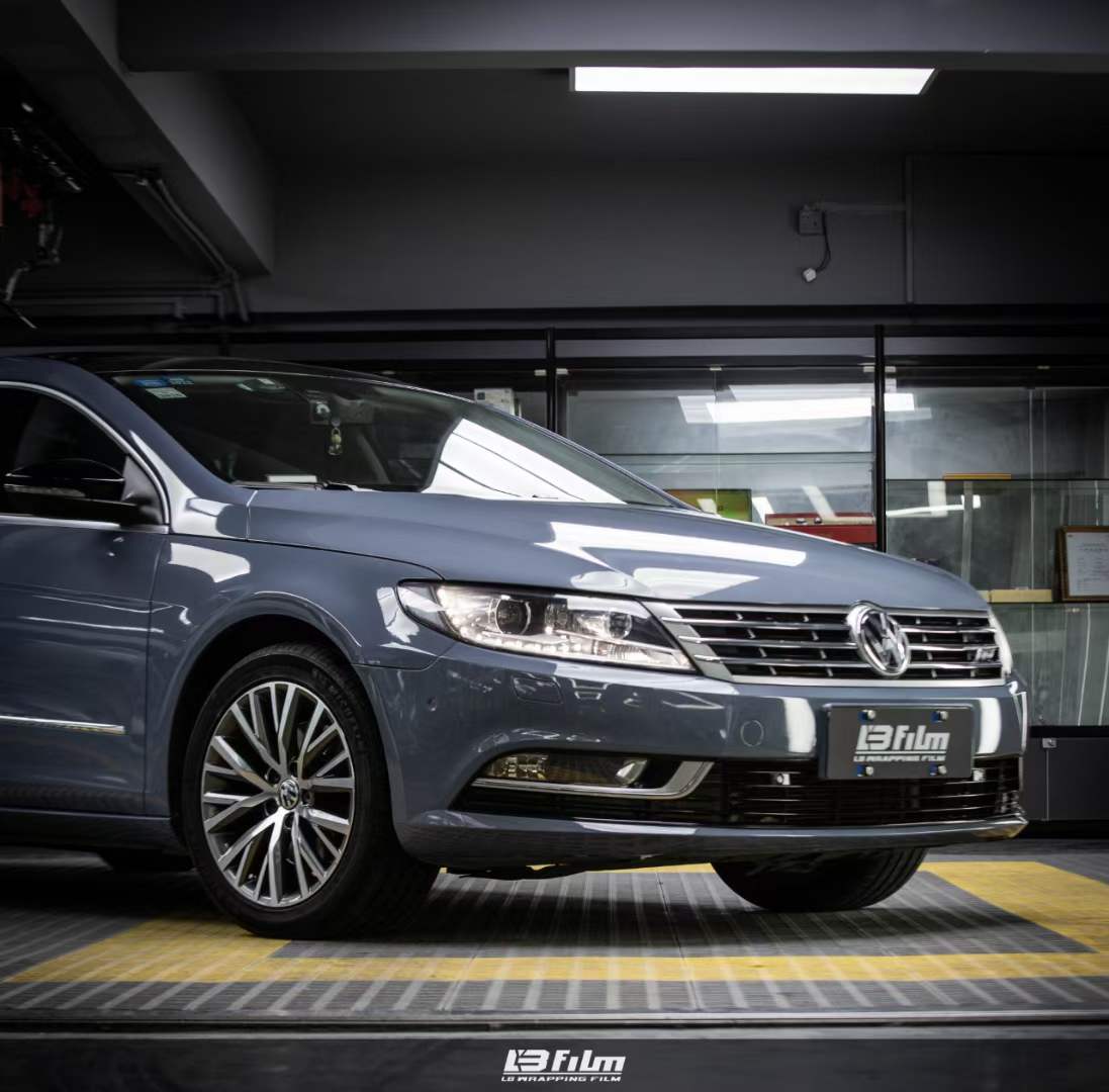 大众-cc汽车lb改色膜高亮水泥灰_搜狐汽车_搜狐网