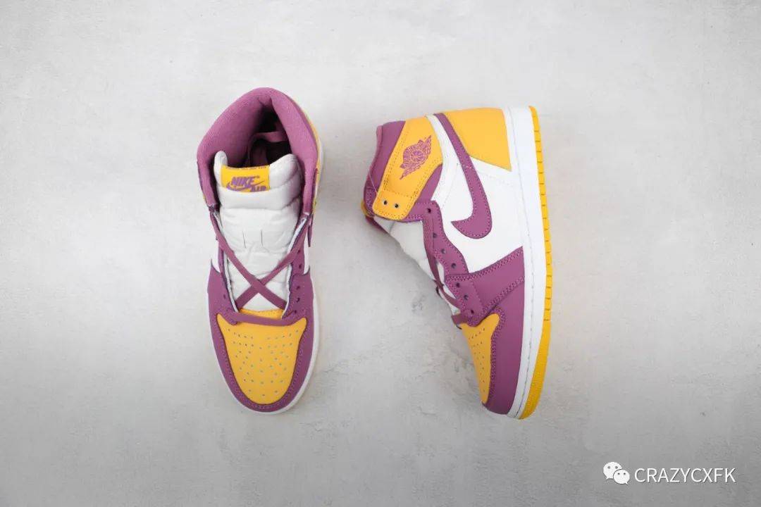 Nike Air Jordan 1 紫/黄/白 MID レイカーズカラー AIR JORDAN 1 MID \u201cLAKERS\u201d｜SOAR 限量发售_Jordan_Mid_设计