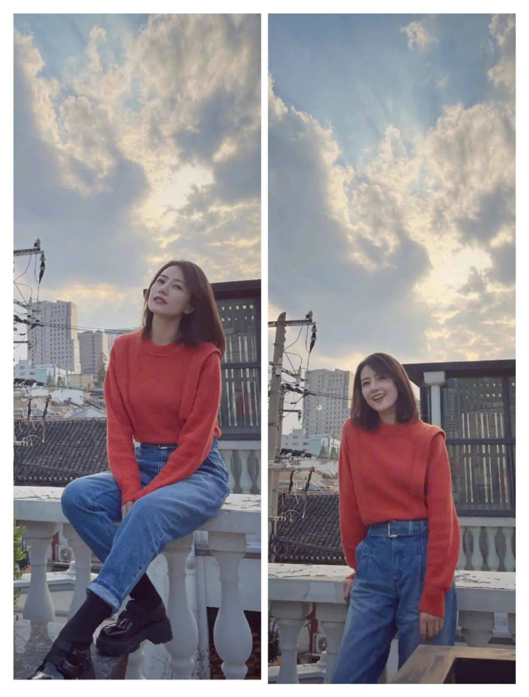 景甜 2021的牛仔穿搭,江疏影、景甜等人,带来了更多的风格和时尚感