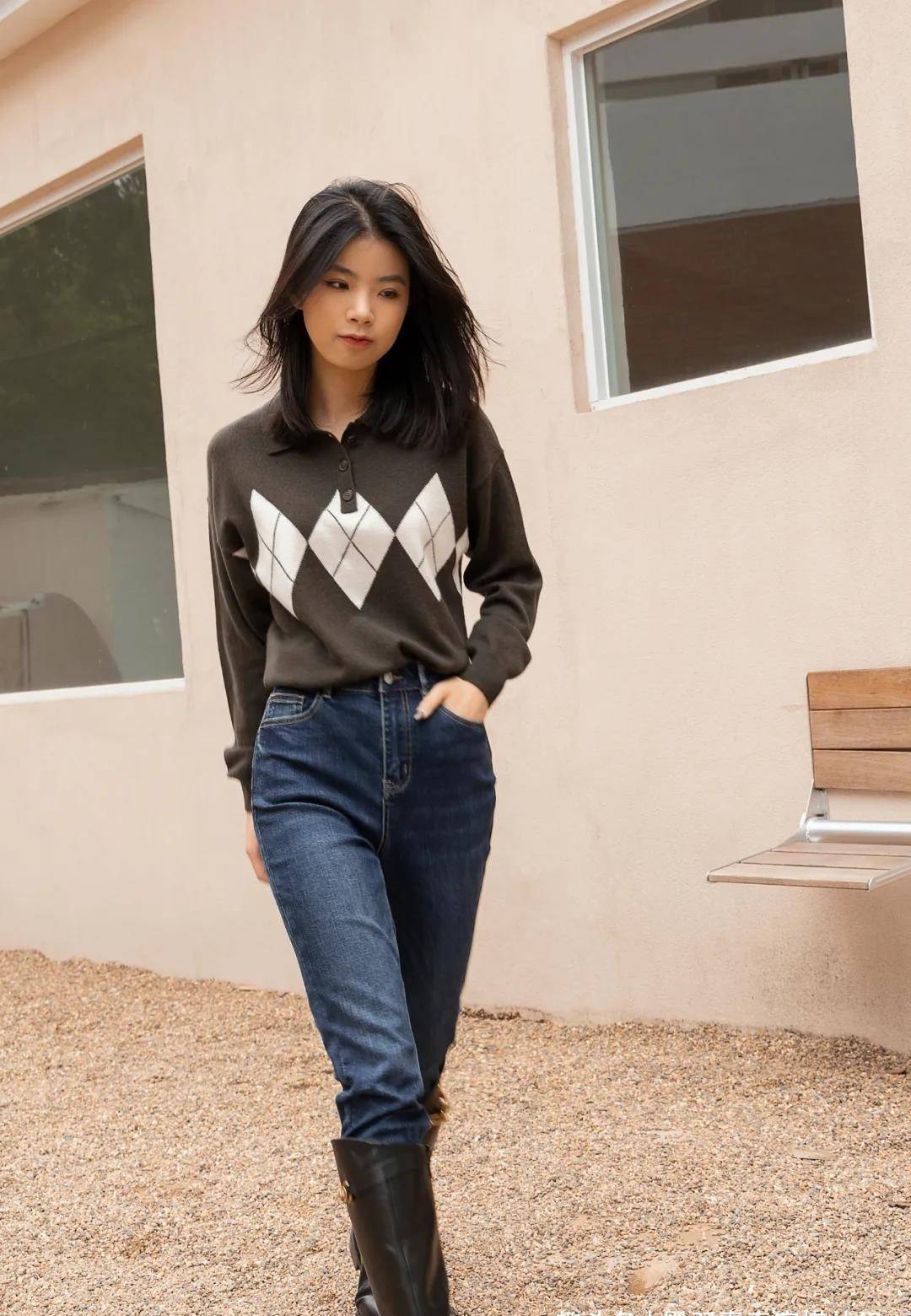 黑色 30+40的女性朋友，喜欢穿“高靴裤””看看博主示范后时髦又得体