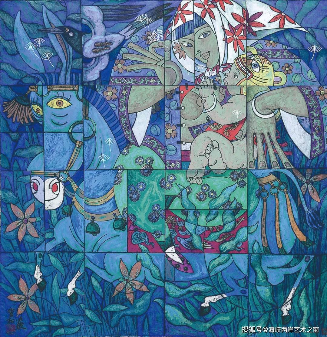 原创画家宝松古今通融展华章千古事中西合璧创书画真善美