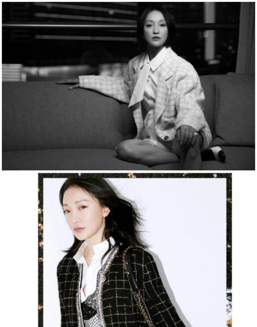 显得 周迅穿西装好帅气啊，和窦靖童陈建斌同框也不输阵，气场真强