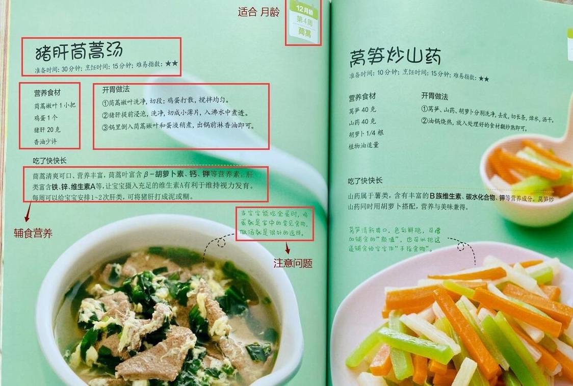 什么|辅食每周吃什么?按不同月龄推荐整理,记得收藏