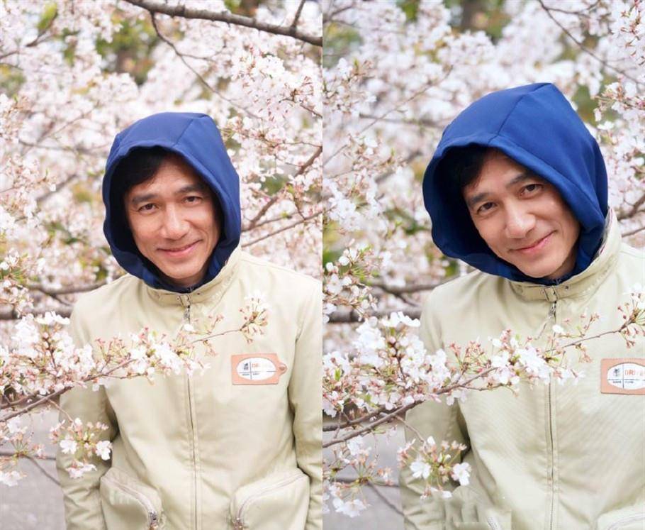 梁朝伟 59岁梁朝伟真会打扮！穿500 夹克配小脚裤合影，发际线后移显沧桑