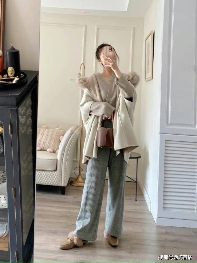 显得 一条阔腿裤的8种搭配，百搭又气质，用一件单品搞定秋冬时尚