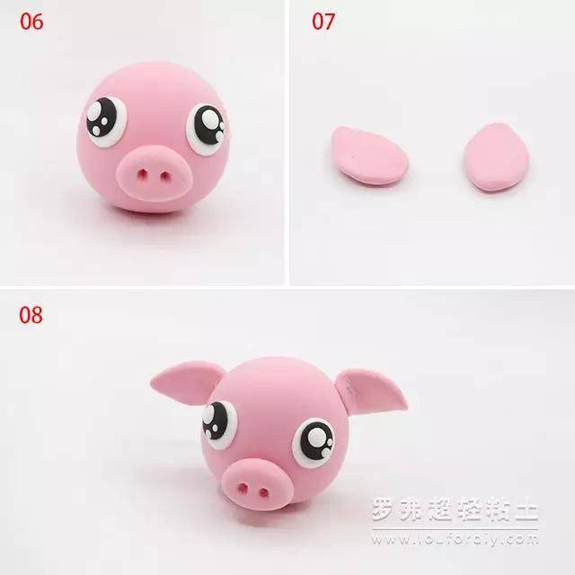 粘土达人粘土小猪制作图解教程