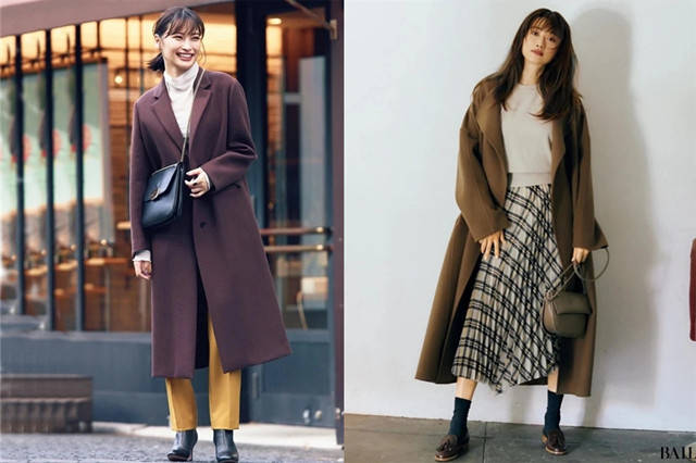 右图 冬季的第一件切尔西大衣，要穿搭带来温暖感的棕色，沉稳而时髦