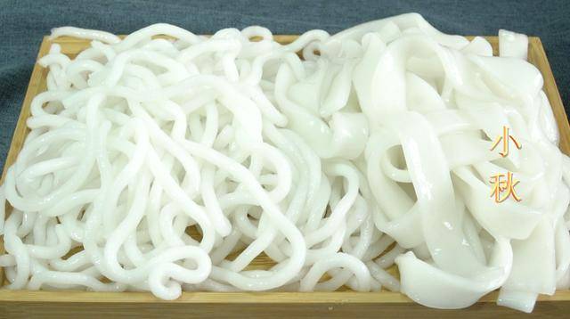 想吃纯土豆粉条自己做,宽粉圆粉两种做法,不用明矾一样筋道爽滑_面团