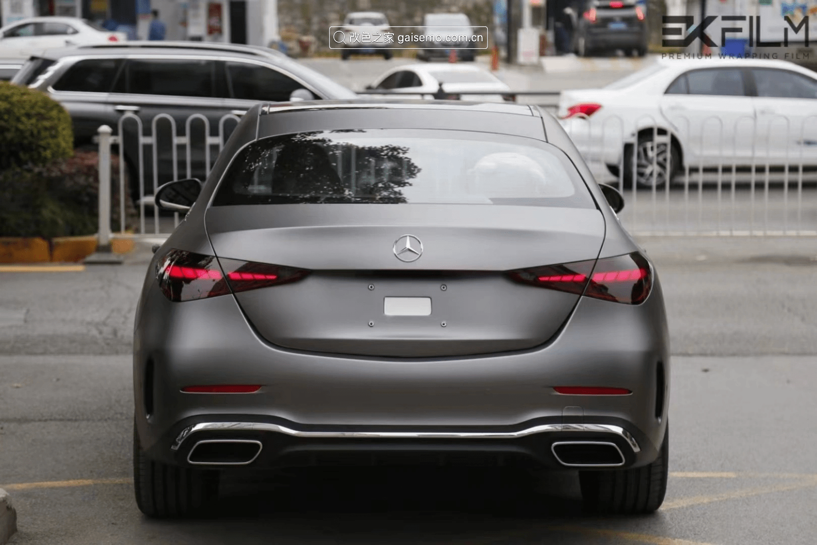 奔驰c260lekfilm改色膜amg山灰