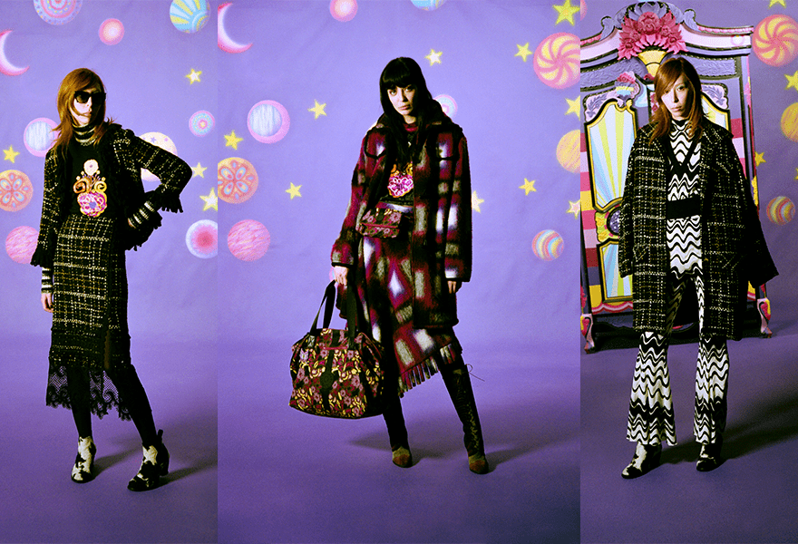 对比 Anna Sui 2021秋冬，甜美的时尚，有了更新的宽度