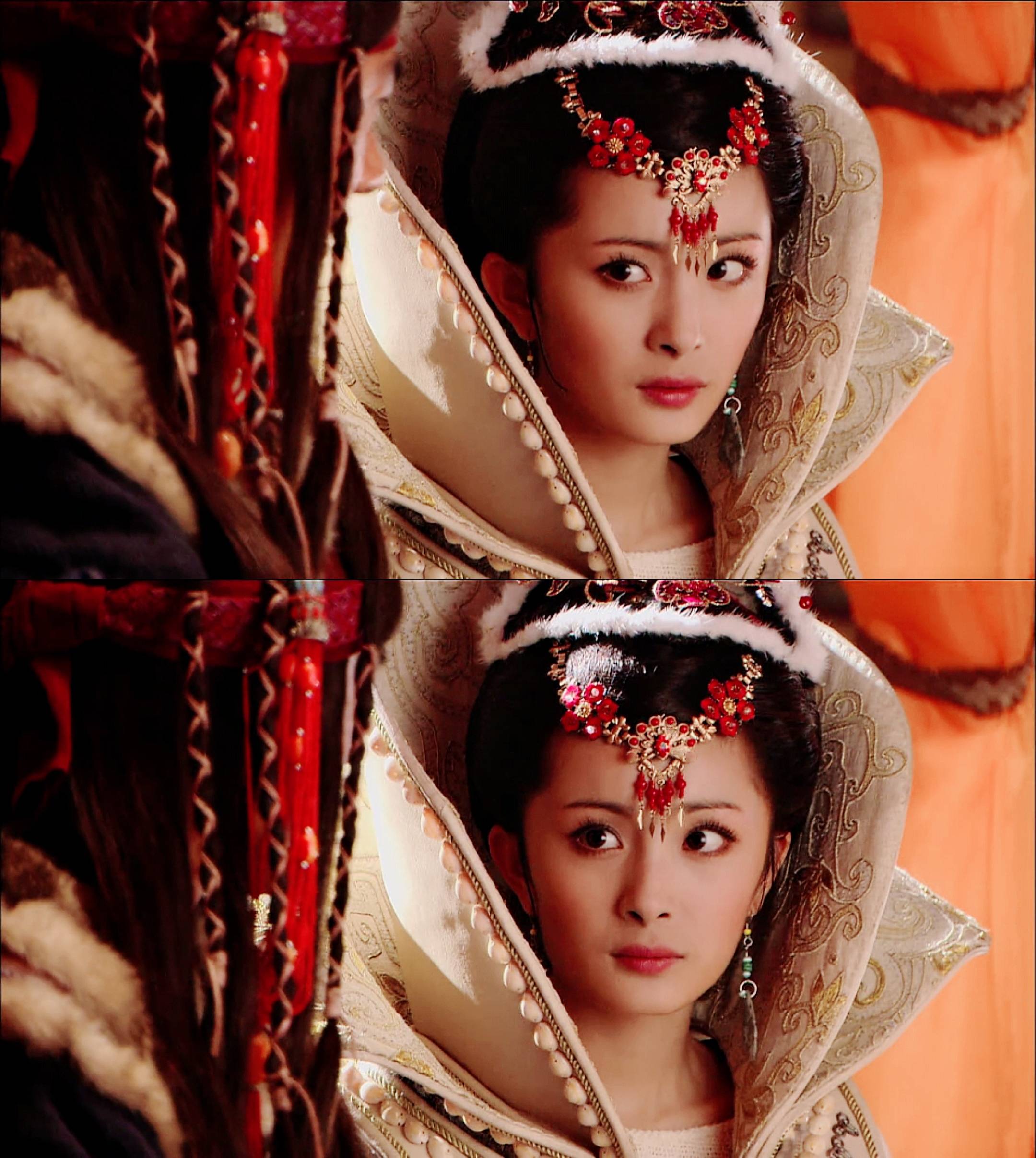 彭小苒 当女星戴上眉心坠额饰：杨幂甜美、唐嫣仙气、彭小苒异域少女