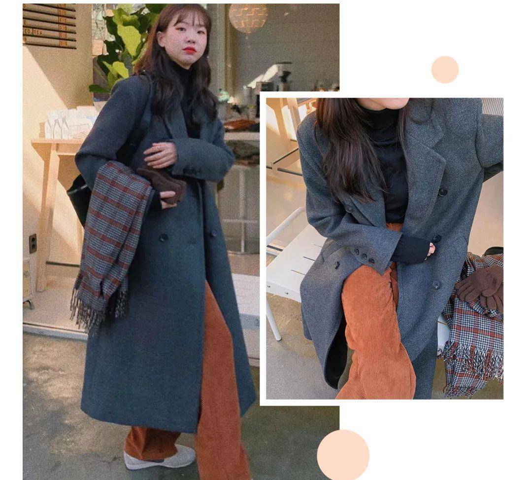 黑色 我的天啦！你穿“大衣＋半裙”的样子，真的美到窒息！