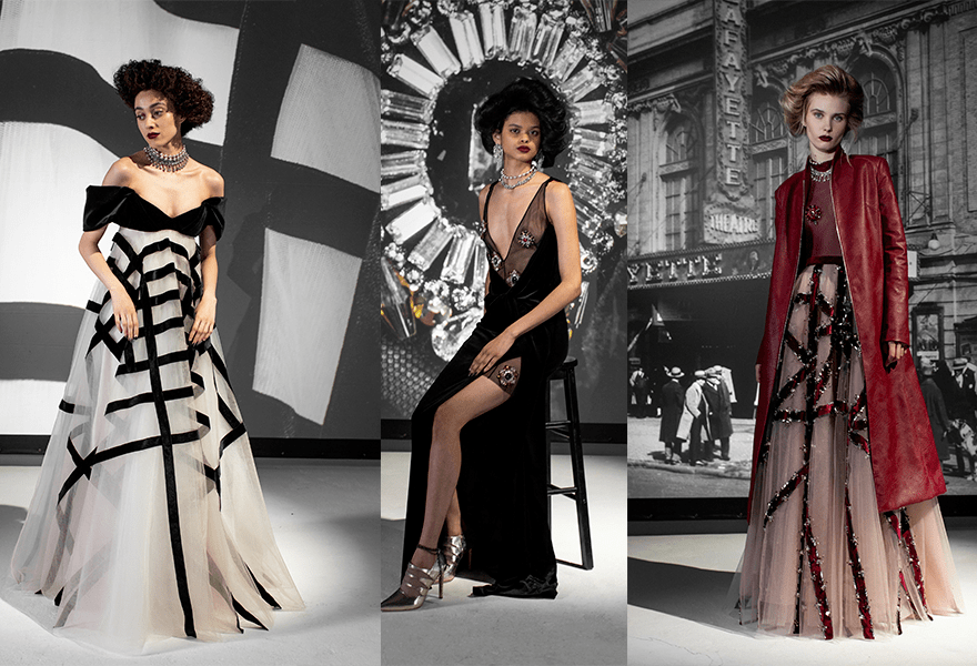 服装 Bibhu Mohapatra 2021秋冬，自由且轻盈，紫红色的浪漫与故事