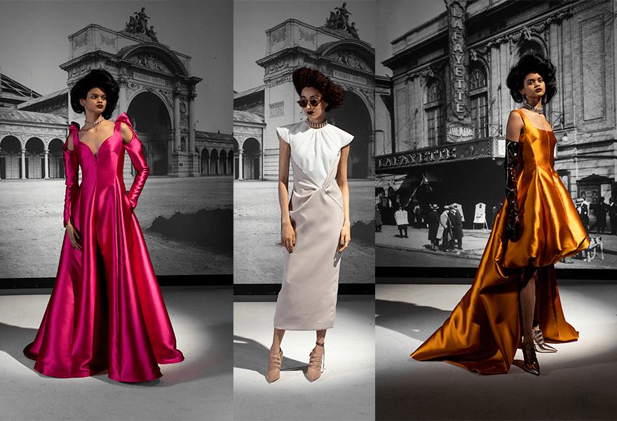 服装 Bibhu Mohapatra 2021秋冬，自由且轻盈，紫红色的浪漫与故事