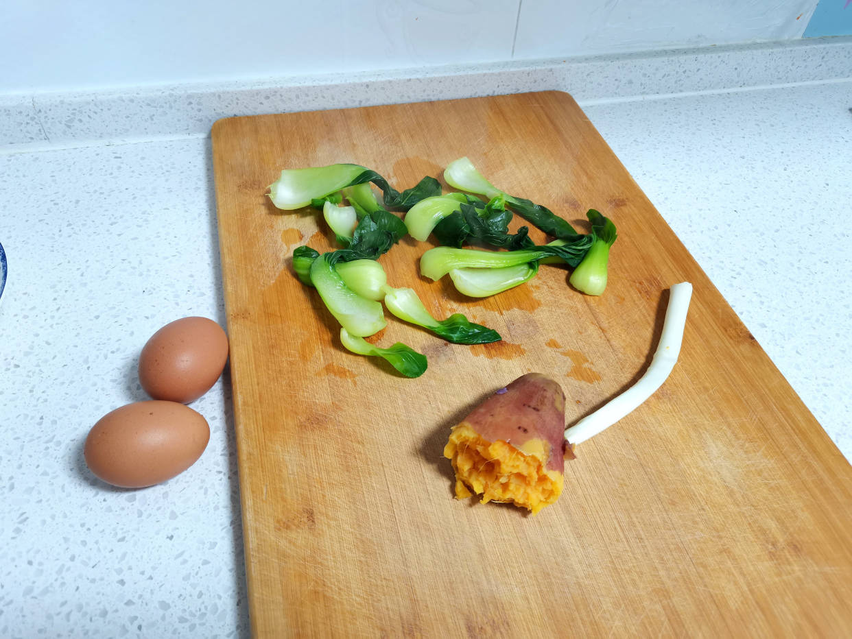 蔬菜|2人早餐,只有3样,丈夫说我做的早餐最香