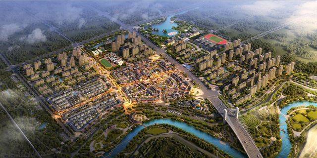 河南出手阔绰，斥资50亿建造“假古镇”，占地1500亩预计年底上线