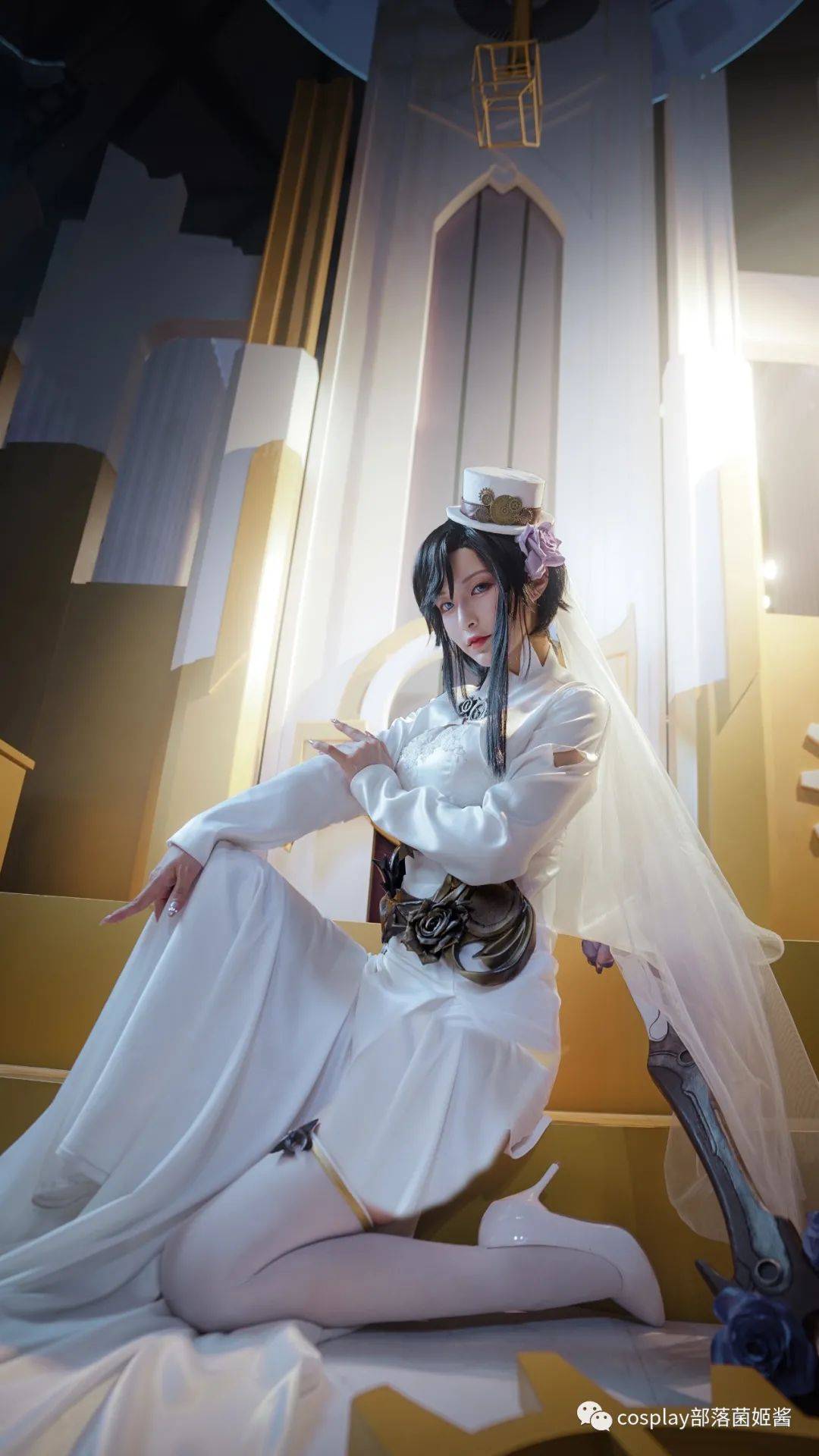 cos:碧蓝航线婚纱方舟cos正片@啊舞