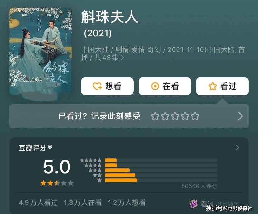 男女|播放量破10亿,外网评分8.5,《斛珠夫人》三大优点不容忽视