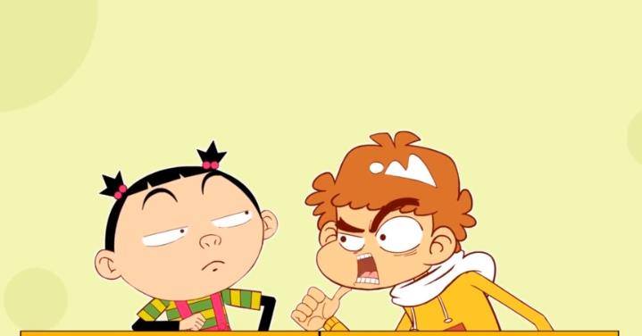 原创阿衰:小衰疯狂吹牛,大脸妹受不了了,这影响我学习.