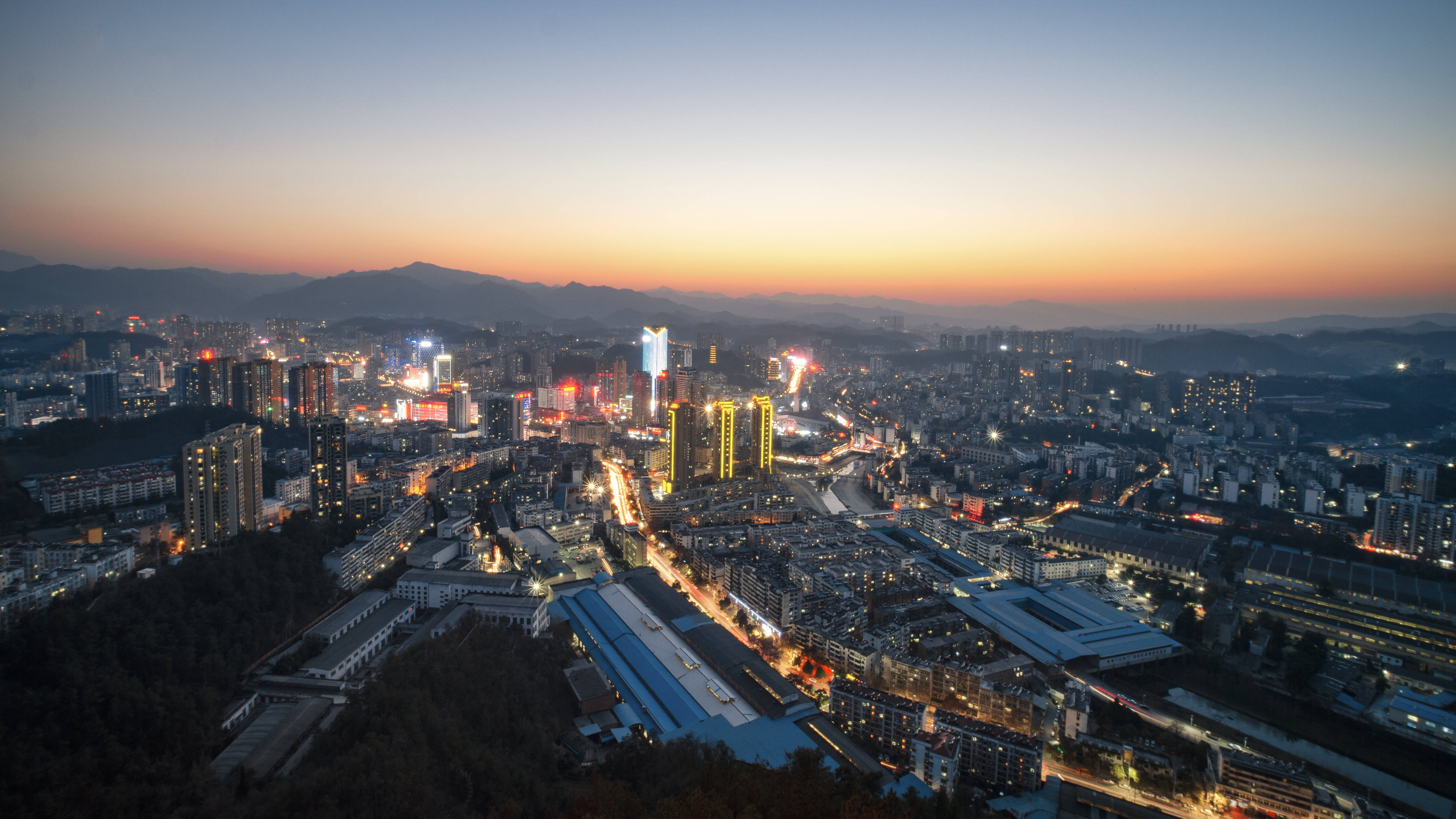 十堰市夜景图片