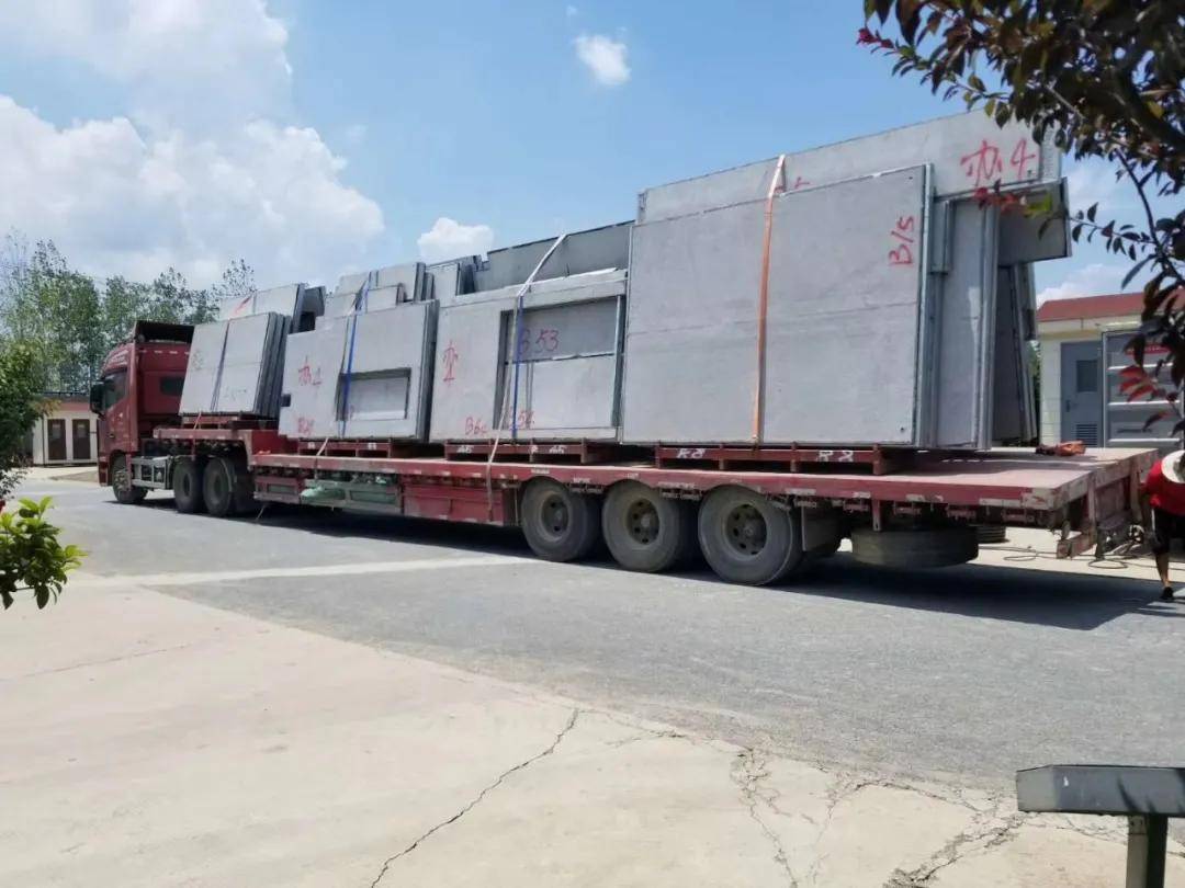 墙板运输安装钢结构楼面压型钢板安装楼面钢筋网安装楼面混凝土浇筑