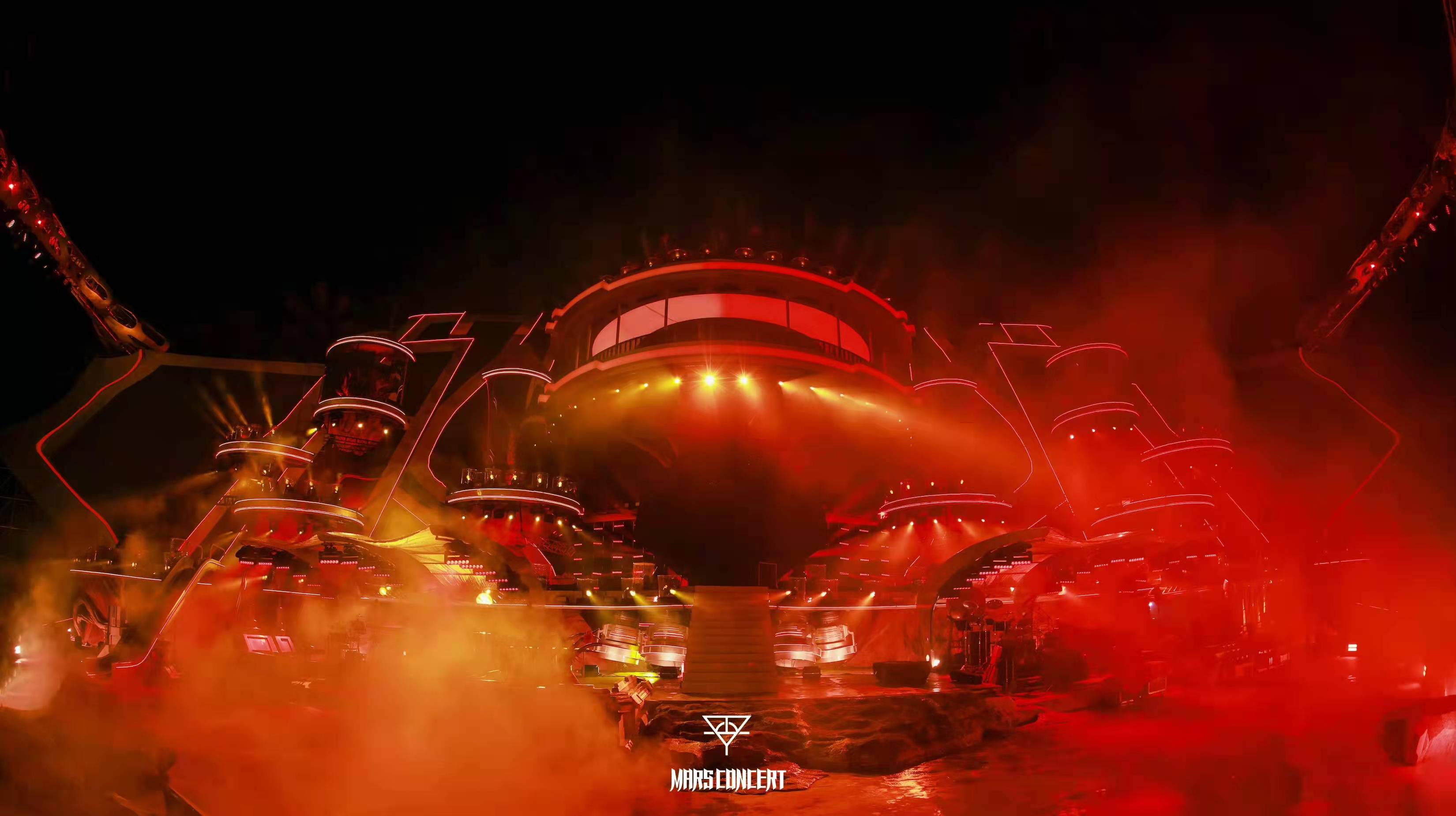 舞美|倒计时2天!华晨宇火星演唱会主舞台曝光,极致美学演绎火星之城