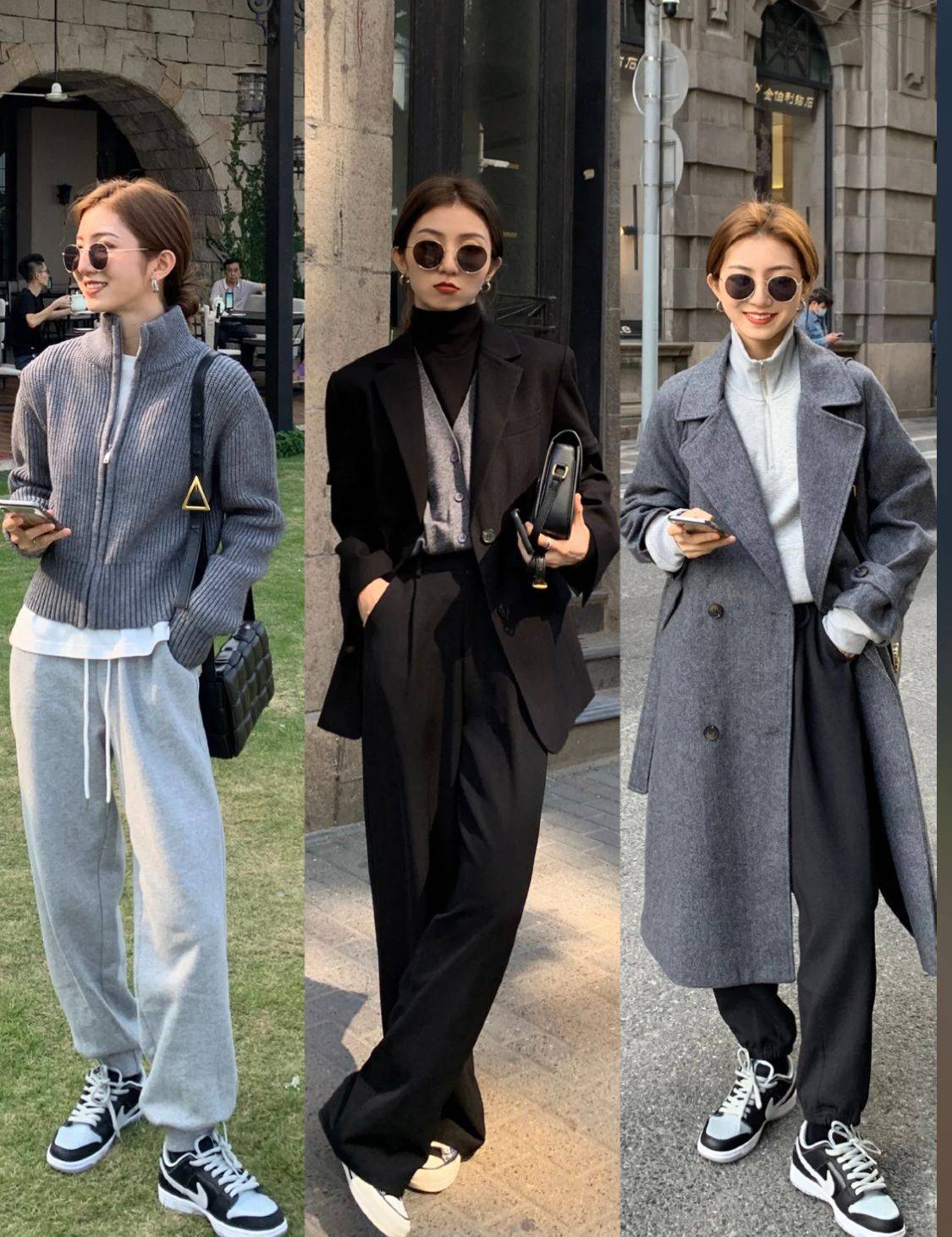 黑白灰的搭配小建议一定要记住任何的穿搭方法和技巧,一定是要从服装