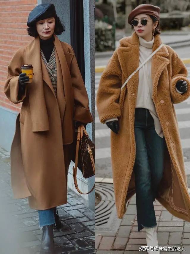 身材 中年女人大衣怎么穿才高级？请参考三木母女的穿搭，优雅显气质