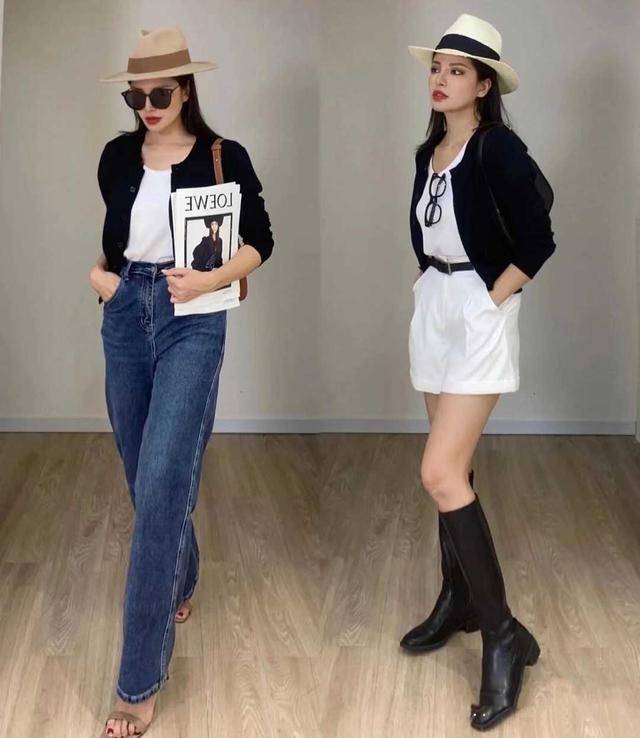 百褶 这才是“一衣多穿”的示范，针织开衫穿出16套造型，实用又时髦