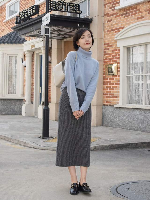 黑色 步入中年后要学会的“针织衫”搭配，看这位博主就够了，chic优雅
