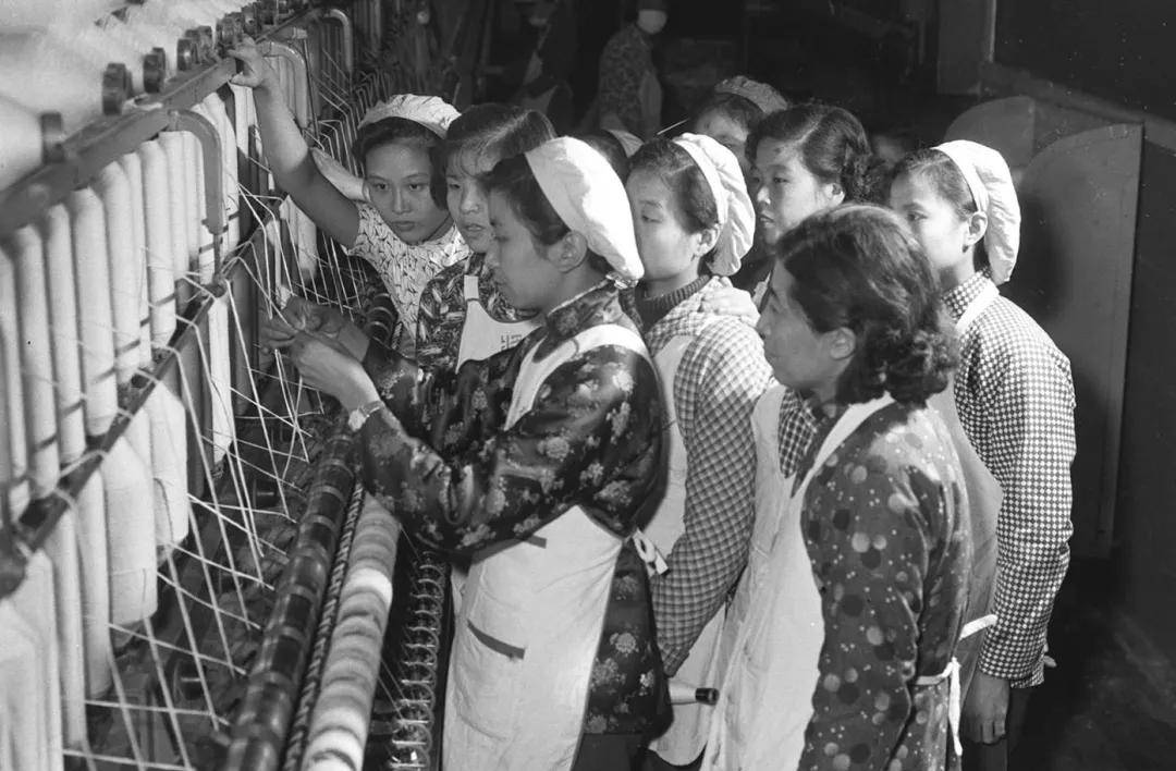 纺织女工老照片图片