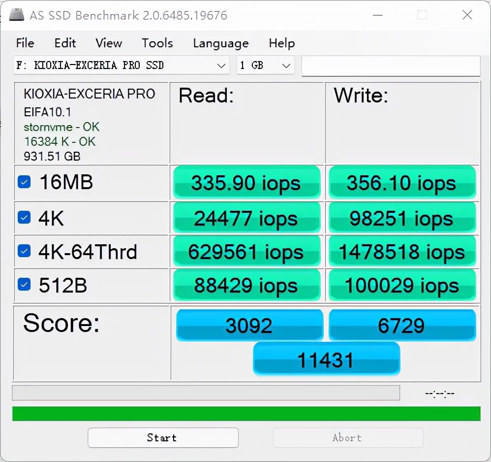 颜色|发烧级用户优选，铠侠EXCERIA PRO极至超速PCIe 4.0 SSD评测