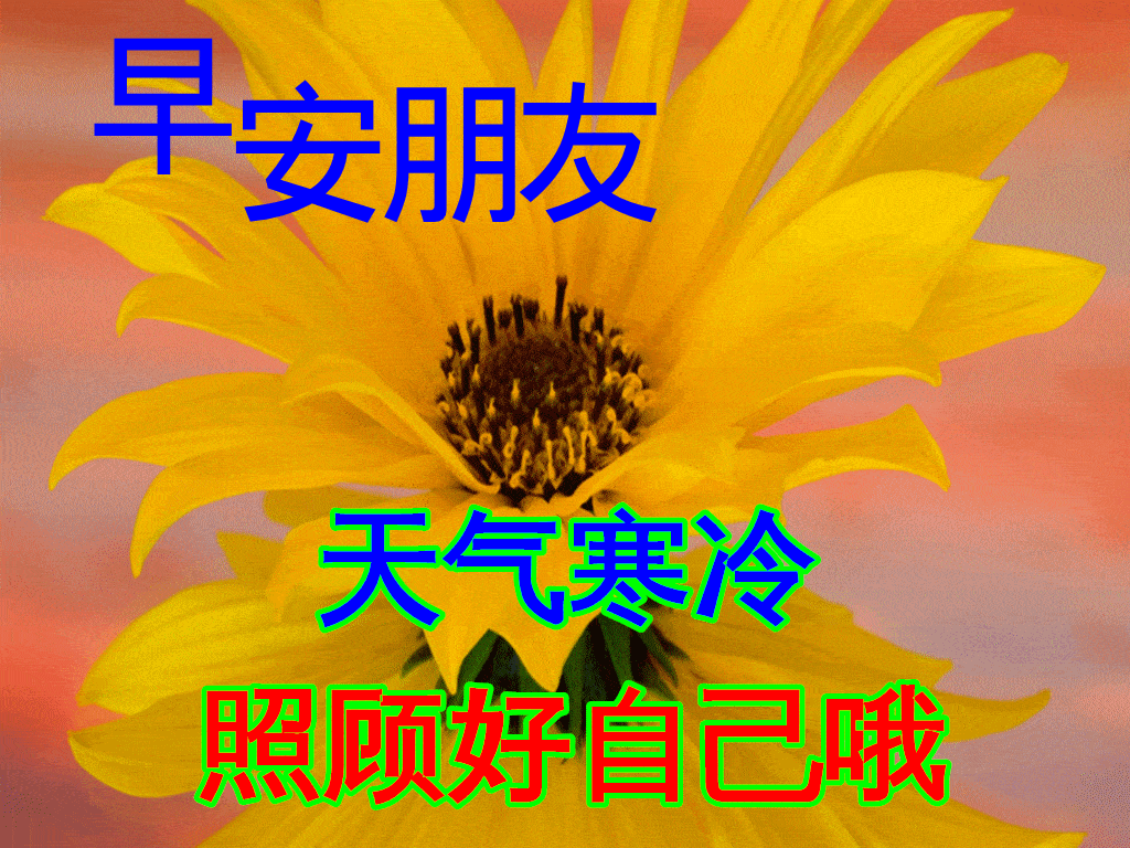 12月最暖心问候早上好图片带祝福语8张注意保暖早安问候祝福动态图片