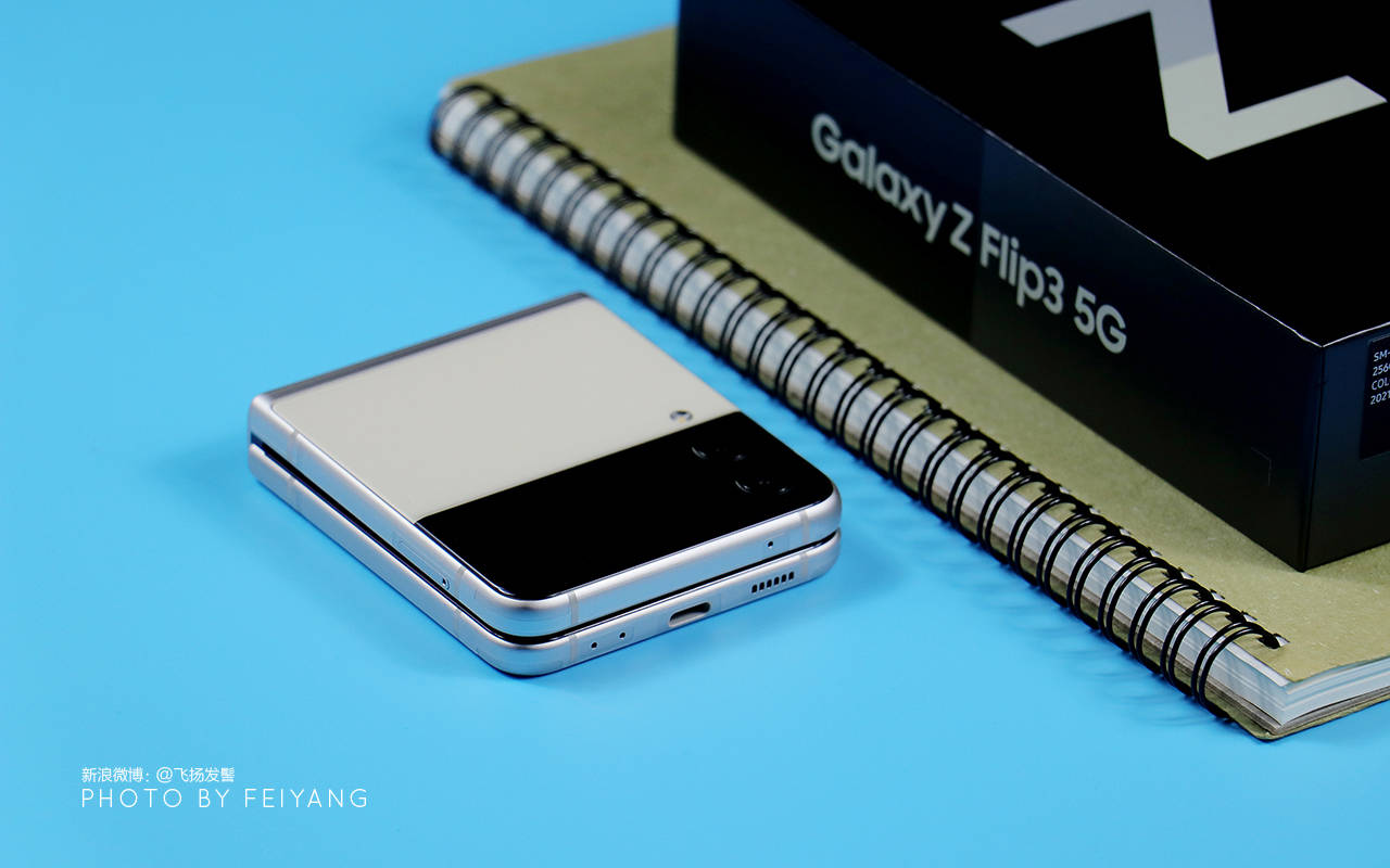 颜值即正义,三星galaxy z flip3「月光香槟」图赏