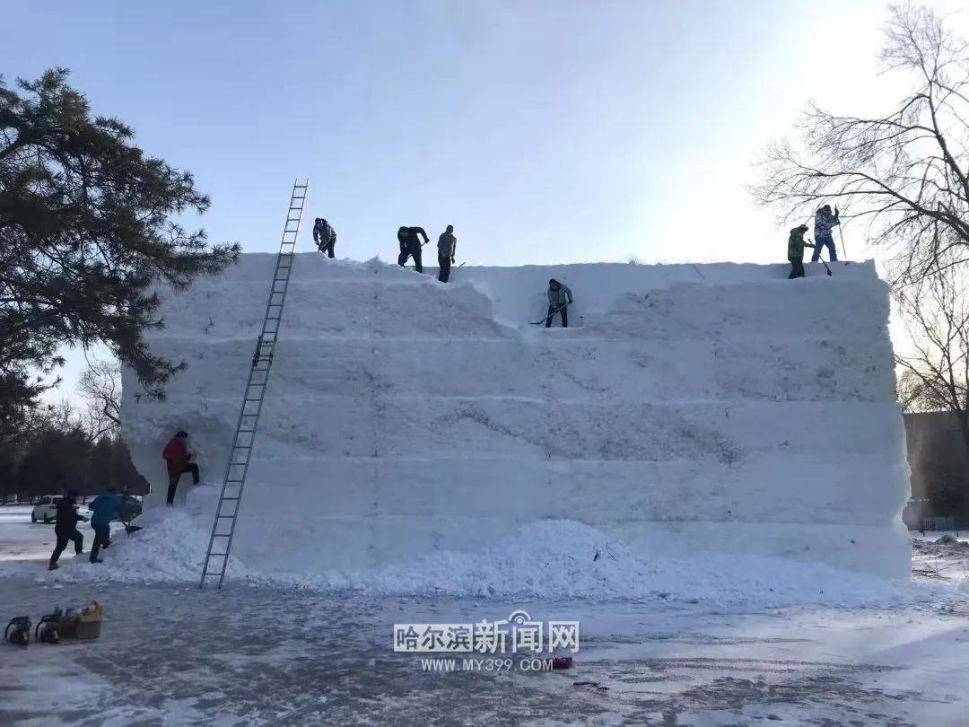 雪雕|?第22届黑龙江省雪雕比赛开始报名｜雪博会首座大型雪塑作品《万物有灵》开铲