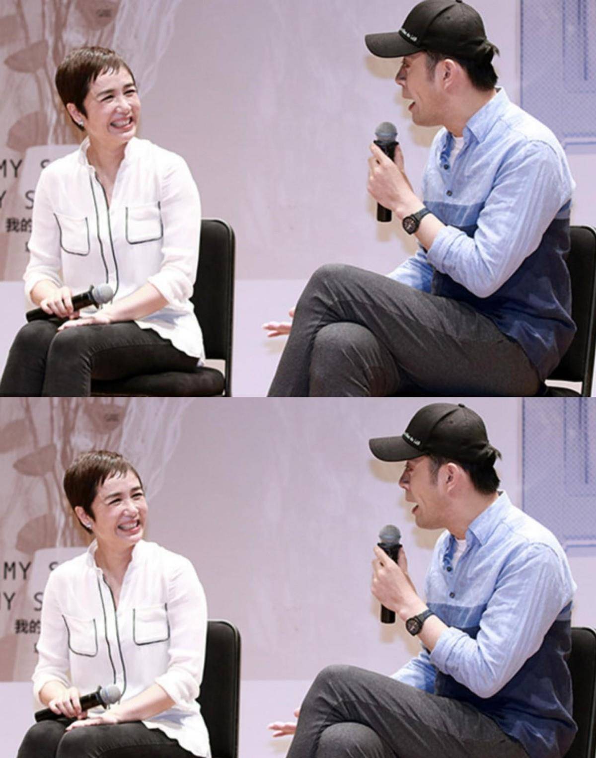 条纹 知性的女人穿衣时尽量选衬衫,看蒋雯丽的造型,优雅又高级