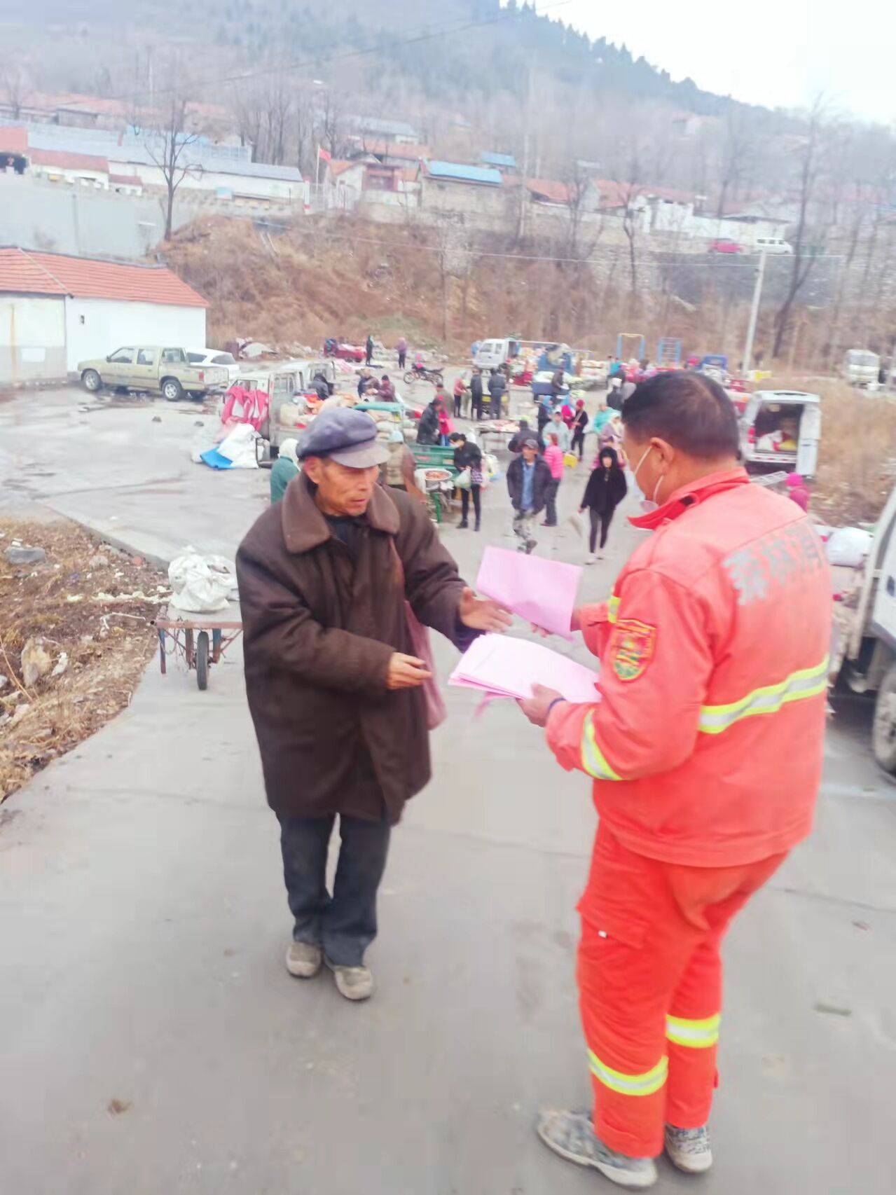 冬季草木干防火要当先青州市庙子镇筑牢冬季森林防火安全墙