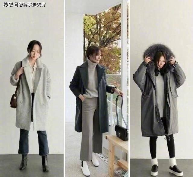 显高 40＋女人别乱穿，试试“长外套＋九分裤＋短靴”
