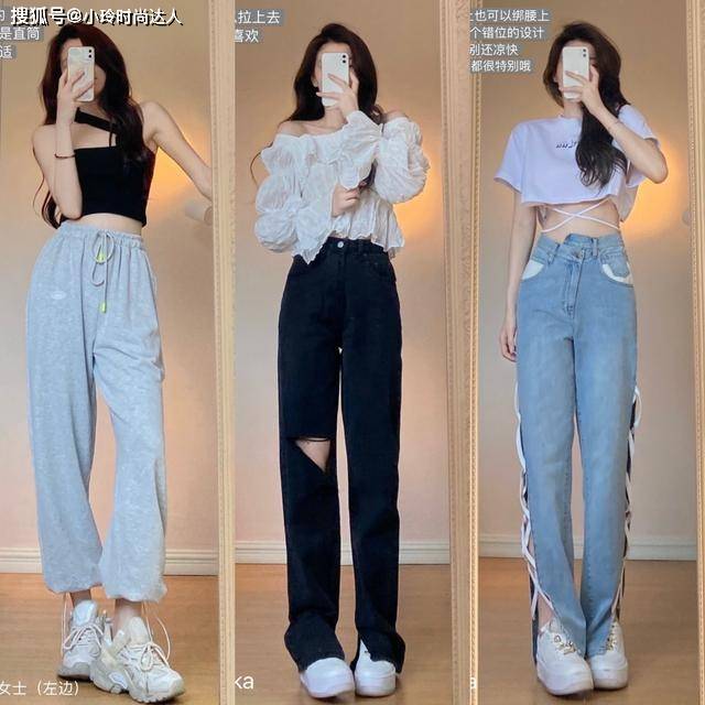 上半身 徐璐真是时髦精,穿“花吊带+牛仔裤”显高显腿长,小个子可照穿